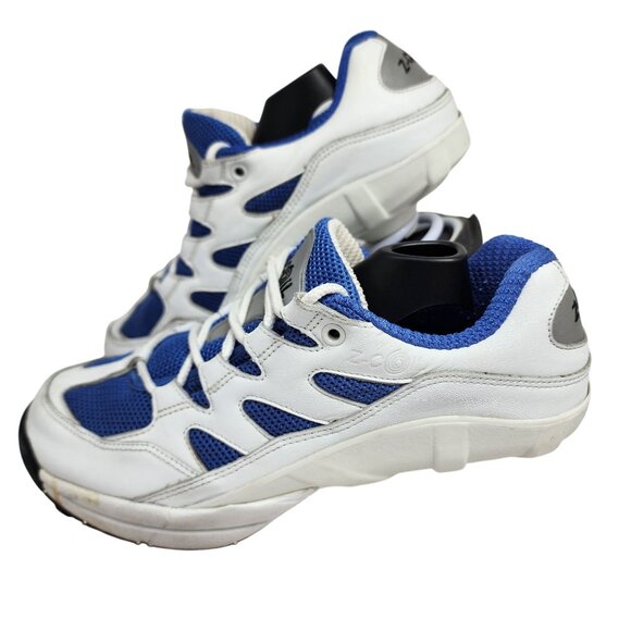 Z-Coil Womens White & Blue Spring Heel Sneakers Size W8 - Picture 6 of 11